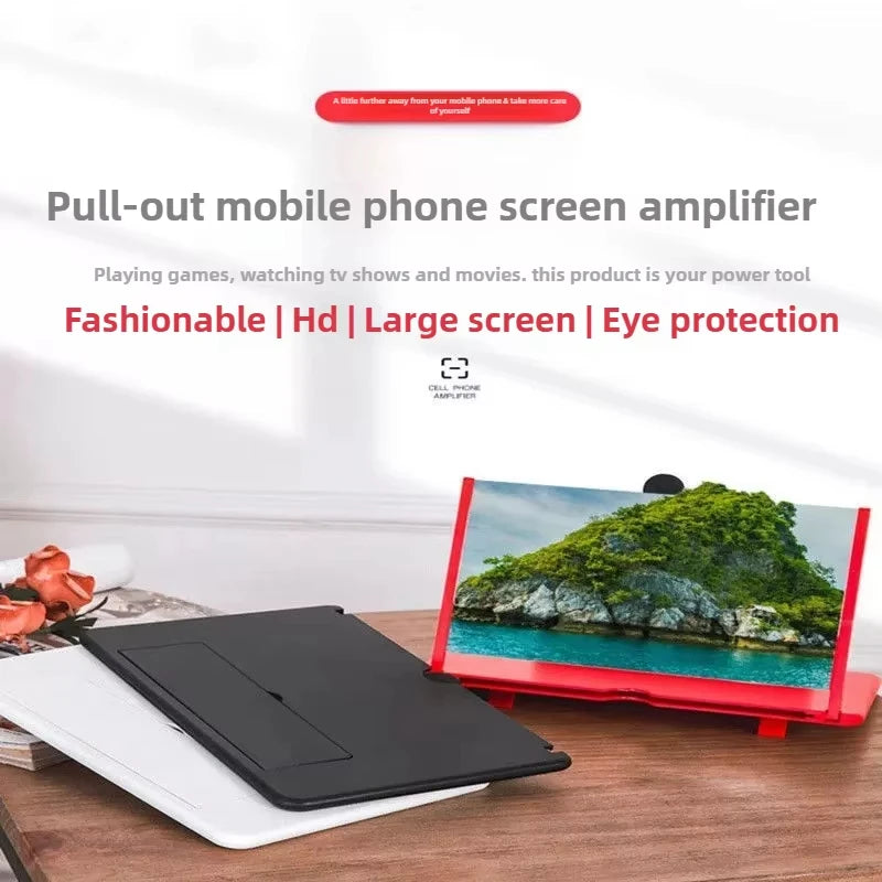12"Mobile Phone Magnifier for Easy TV Viewing Orientation for Landscapes Use Eye Protection Full-Screen Mobile Phone Magnificate